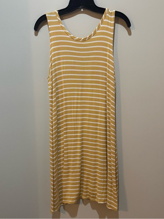 Olivia Rae Dresses & Skirts - Olivia Rae Striped Sleeveless Dress - Mustard & White